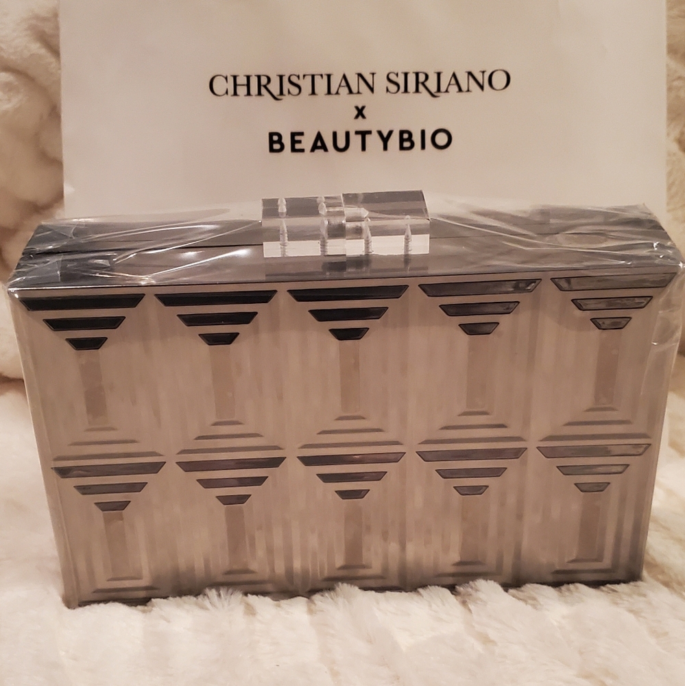 Christian Siriano x Beauty Bio Mirrored Clutch.